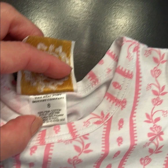 The Beaufort Bonnet Company Pink and White Flutter Sleeve Blouse - Picture 2 of 3